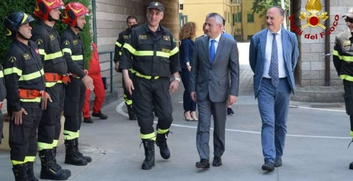 Il prefetto Zito in visita al Comando dei Vigili del fuoco di Vibo