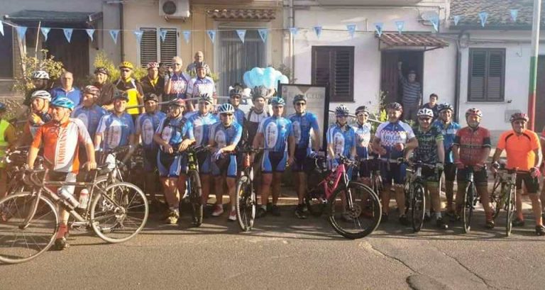 Pellegrini in bici da Mileto a Dinami in onore di Giuseppe Cupi