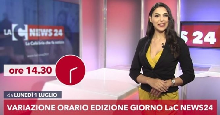 L’edizione giorno del Tg di LaC News24 cambia orario – Video