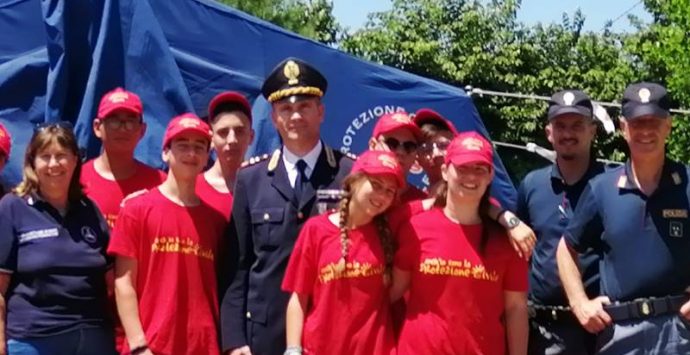 I ragazzi del campo scuola di Monte Poro a lezione di sicurezza stradale