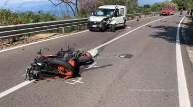 Scontro moto-furgone a Vibo, interviene l’elisoccorso