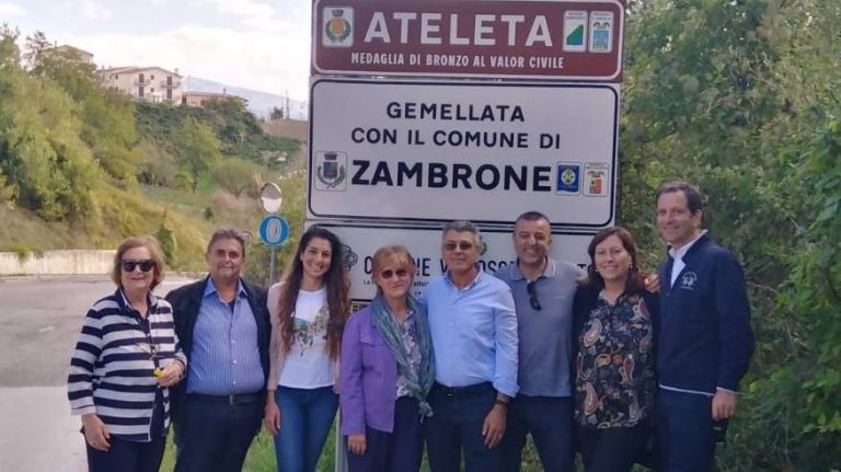 Gemellaggio tra Zambrone e Ateleta, gli amministratori vibonesi in Abruzzo