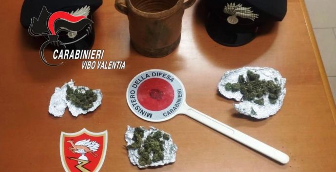 Spaccio di marijuana, i carabinieri arrestano un 22enne di Acquaro