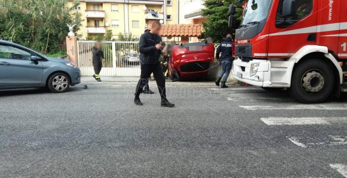 Incidente stradale a Vibo Marina, coinvolto calciatore della Vibonese – Foto