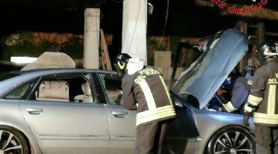 Auto incendiata a Maierato, intervento dei Vigili del fuoco