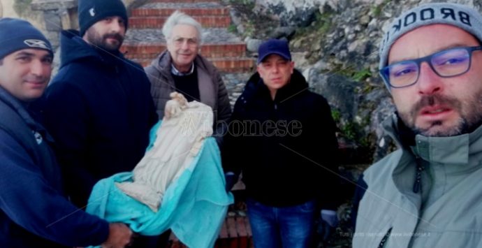 Briatico, lo scultore Gaudioso pronto a restaurare la Madonnina decapitata