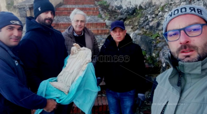 Briatico, lo scultore Gaudioso pronto a restaurare la Madonnina decapitata