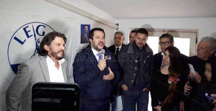 Salvini a Vibo: «Il centrodestra governerà la Regione a prescindere dal candidato» – Video