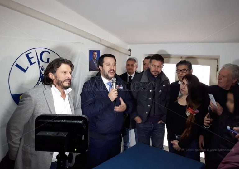 Salvini a Vibo: «Il centrodestra governerà la Regione a prescindere dal candidato» – Video