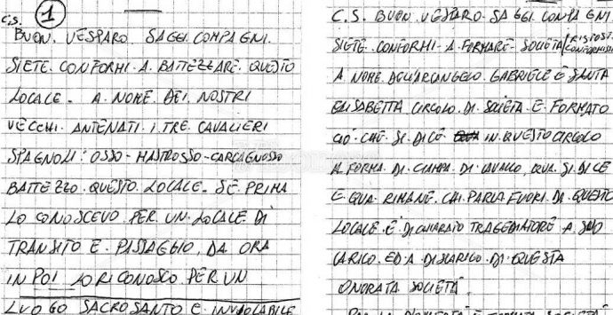 Rinascita-Scott, nei pizzini le formule di affiliazione alla ‘ndrangheta – Foto/Video