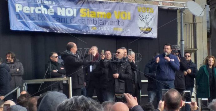 Matteo Salvini a Serra San Bruno: «Dalla sinistra solo insulti» – Video/Foto