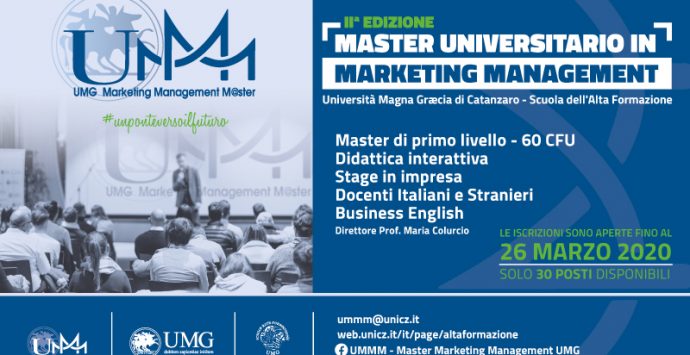 Università Magna Graecia, torna il master in Marketing management