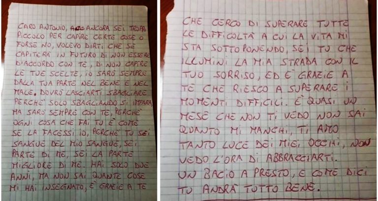 L’infermiere vibonese scrive al figlio lontano per i suoi 2 anni: “Andrà tutto bene”