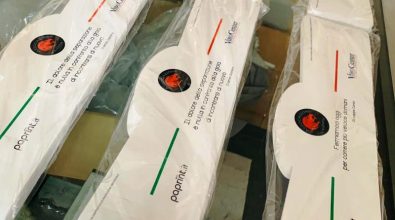 La “Valentia” dona mille schermi protettivi ai supermercati di Vibo