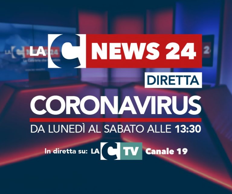 Speciale coronavirus LaC News24, parte la diretta dedicata all’emergenza – Video