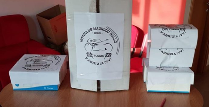 Coronavirus: il Moto club di Fabrizia dona 500 mascherine