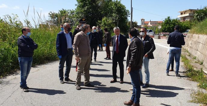 Strada franata a San Calogero, sopralluogo degli enti. Costituito tavolo tecnico