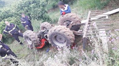 Francavilla Angitola, si ribalta un trattore: conducente in elisoccorso a Catanzaro