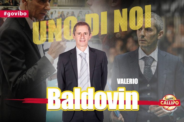 Tonno Callipo, Valerio Baldovin è il nuovo allenatore dei giallorossi