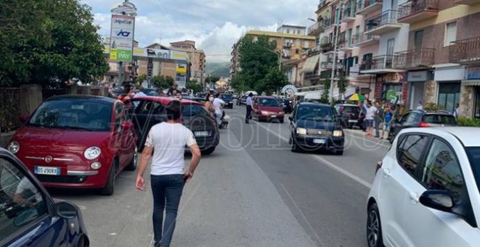 Auto contro scooter, nuovo incidente su via Nazionale a Pizzo – Foto