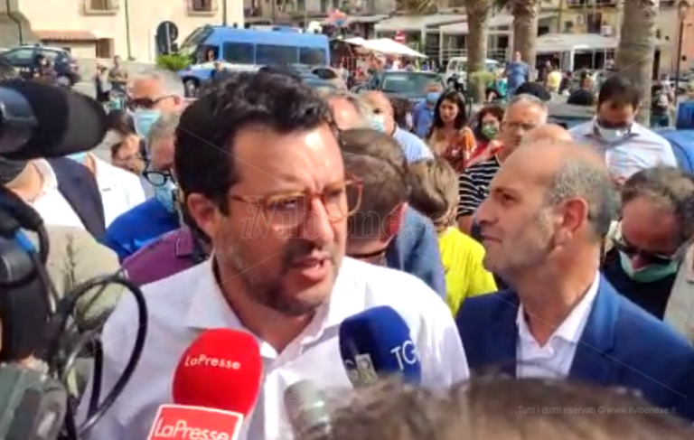 Elezioni in Calabria, tappa a Mileto per il leader della Lega Salvini