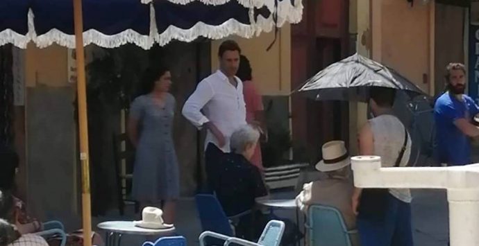 Tropea, Raoul Bova e compagna sul set dello spot per la Calabria