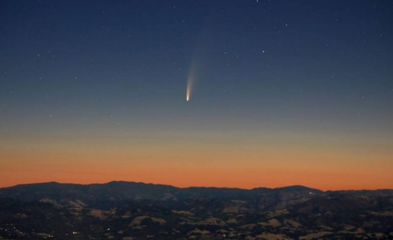 Tutto pronto al Parco delle Rimembranze per la cometa Neowise