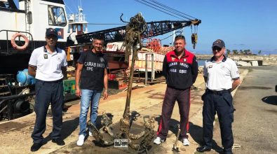 Ancora di fine ‘800 rinvenuta nelle acque del porto di Vibo Marina