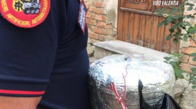 Ordigno esplosivo ritrovato dai carabinieri a Piscopio – Video