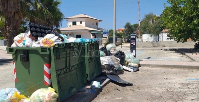 Capo Vaticano: parcometro fra la spazzatura, la protesta di una turista