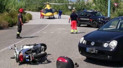 Scontro auto-scooter a Porto Salvo, interviene l’elisoccorso – Foto