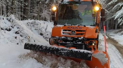 Abbondanti nevicate sulle Serre vibonesi, mezzi spazzaneve in azione