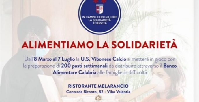La Vibonese torna sul campo della solidarietà: 10mila pasti ai bisognosi