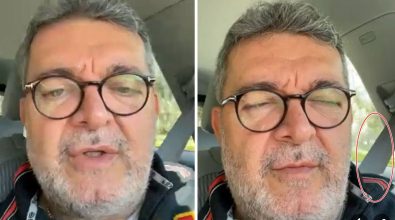 In auto senza cintura: Spirlì cancella dai social il video dove bastonava chi lo critica