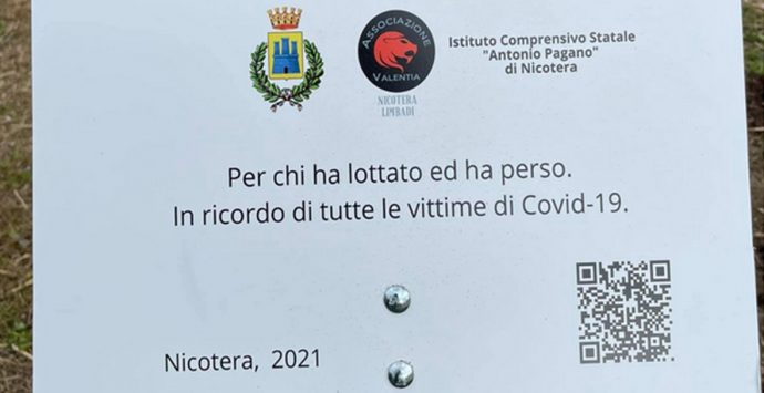 Nicotera ha il suo Giardino della Memoria in ricordo delle vittime del Covid