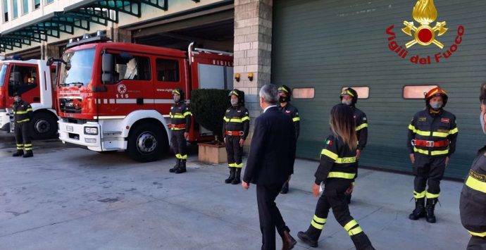 Vibo, il saluto del prefetto Zito ai vigili del fuoco