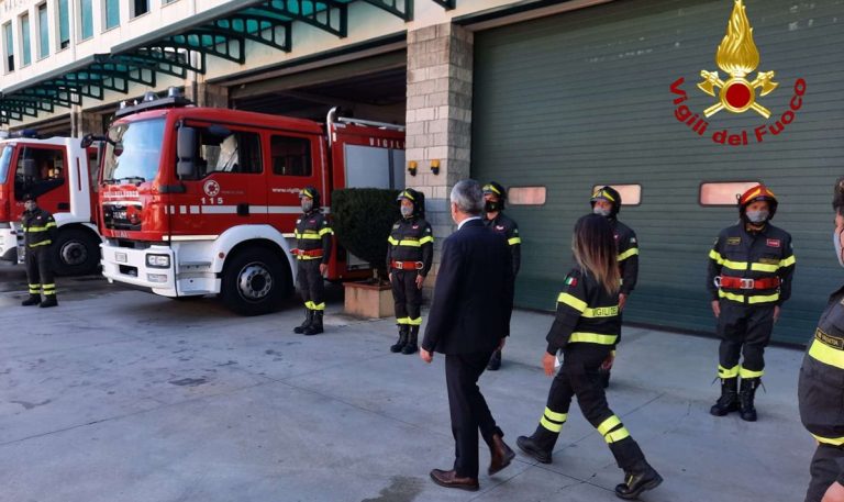 Vibo, il saluto del prefetto Zito ai vigili del fuoco