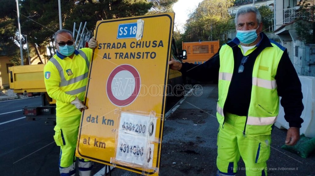 Vibo, riaperta al traffico dopo due mesi e mezzo la Statale 18 – Foto/Video