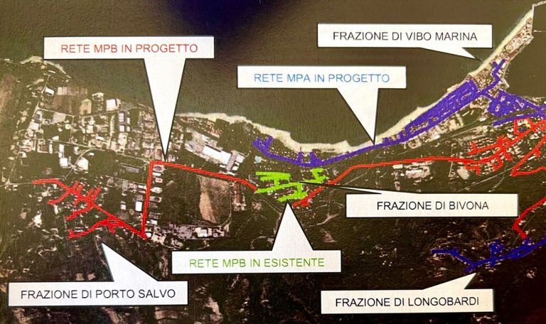 Vibo, il metano arriva nelle frazioni marine: lavori al via il 31 maggio