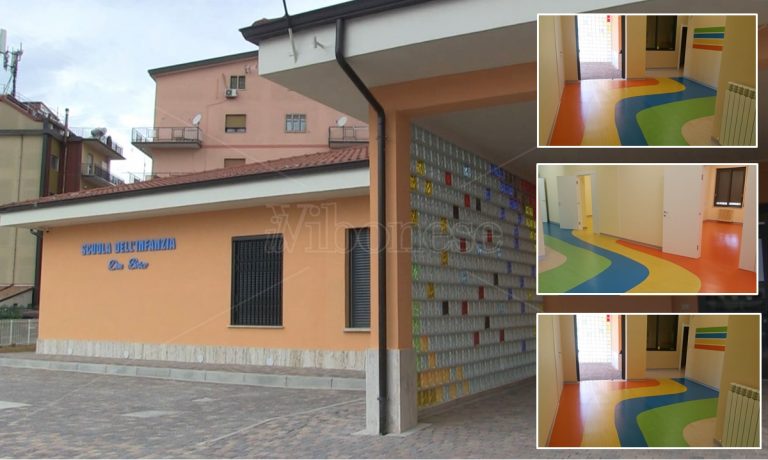 Vibo, presentati i nuovi locali della scuola d’infanzia di via Palach: «A settembre bimbi di nuovo in classe»