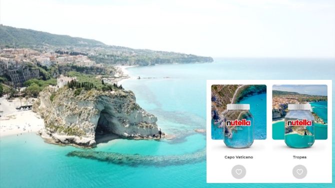 Il mare di Tropea e quello di Capo Vaticano protagonisti del contest Nutella