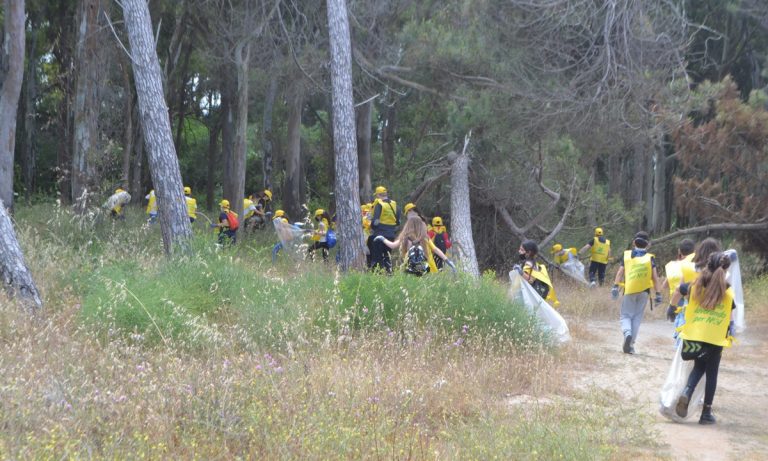 Nicotera Marina, Legambiente e bimbi insieme per pulire la pineta