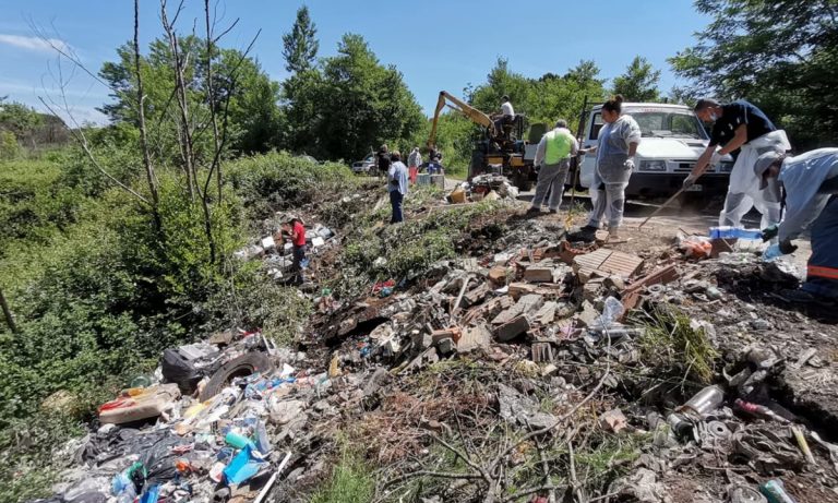 Discarica abusiva a Pizzoni, volontari e Comune ripuliscono l’area – Foto