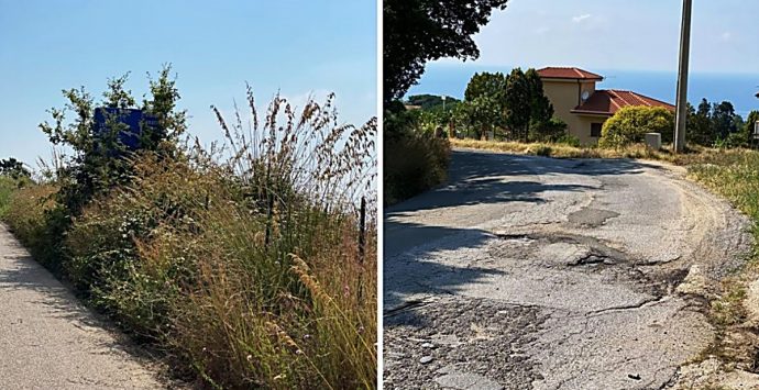 Santa Domenica di Ricadi, fra voragini e sterpaglie lungo la strada del mare -Foto