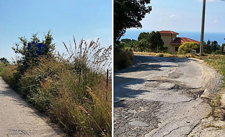 Santa Domenica di Ricadi, fra voragini e sterpaglie lungo la strada del mare -Foto