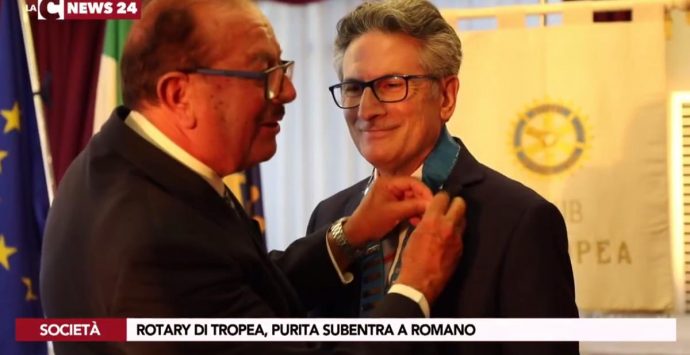 Tropea, passaggio di consegne al Rotary club: Purita subentra a Romano – Video