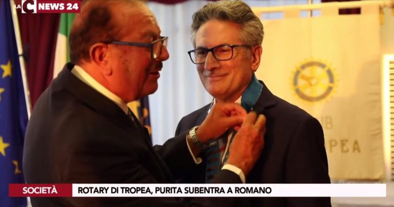 Tropea, passaggio di consegne al Rotary club: Purita subentra a Romano – Video