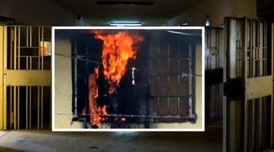 Paura al carcere di Vibo Valentia, detenuti danno alle fiamme le celle