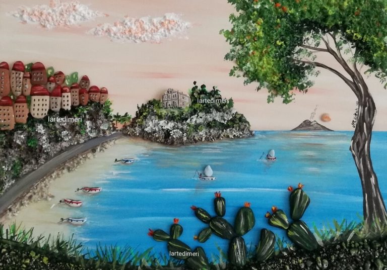 Tra sassi colorati e panorami, a Tropea la mostra sull’arte delle pietre di Meri Valenti