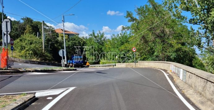 Vibo, terminati i lavori di consolidamento della strada per Longobardi